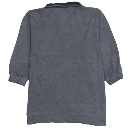 Tommy Hilfiger Men's Grey XL 1/4 Zip Cotton Collared Jumper
