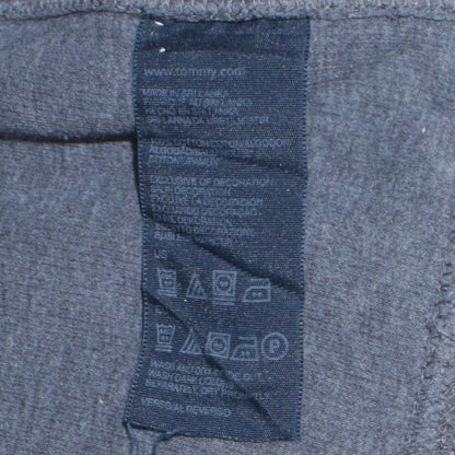 Tommy Hilfiger Men's Grey XL 1/4 Zip Cotton Collared Jumper