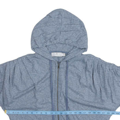 Adidas Stella McCartney Women's Blue Full Zip Hoodie Size 8 UK