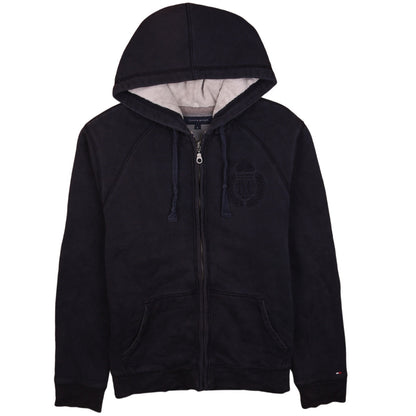 Tommy Hilfiger Men's Black Full Zip Hoodie M Regular Fit
