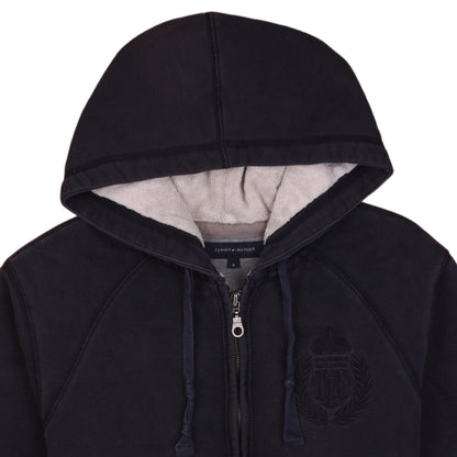 Tommy Hilfiger Men's Black Full Zip Hoodie M Regular Fit