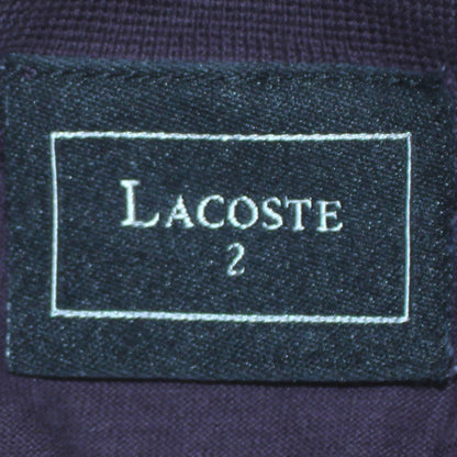 Lacoste Men's Purple Roll Neck Long Sleeve Cotton Top XS