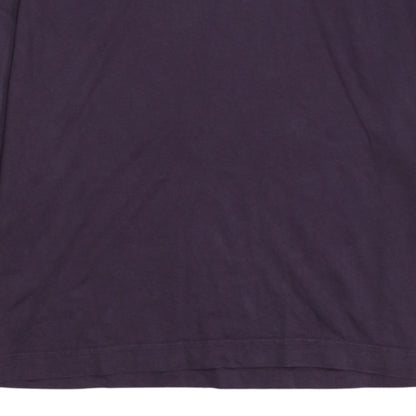 Lacoste Men's Purple Roll Neck Long Sleeve Cotton Top XS