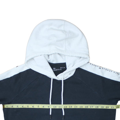Under Armour Men's Blue Pullover Hoodie Size S Fleece Logo Sportswear