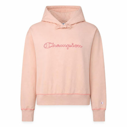 Champion Women's Peach Pink Pullover Hoodie Size L Cotton Blend
