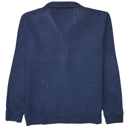 Lee Men Blue XL Full Zip Cotton College Sweatshirt