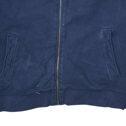 Lee Men Blue XL Full Zip Cotton College Sweatshirt