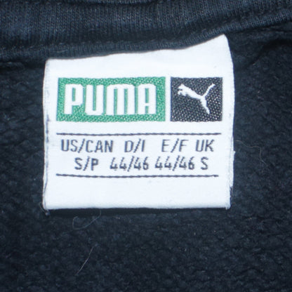 Puma Men's Black Pullover Hoodie Size S Logo Fleece Sweatshirt