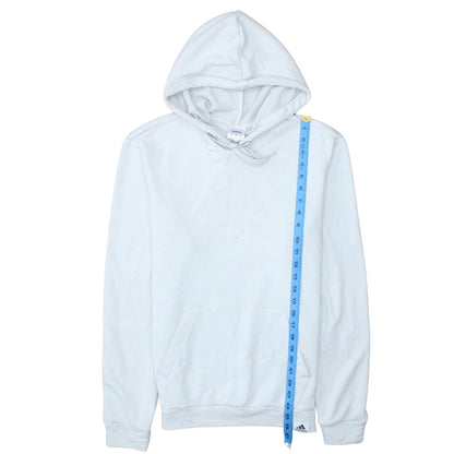 adidas Men's White Pullover Hoodie Small Sports Cotton Blend