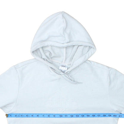 adidas Men's White Pullover Hoodie Small Sports Cotton Blend