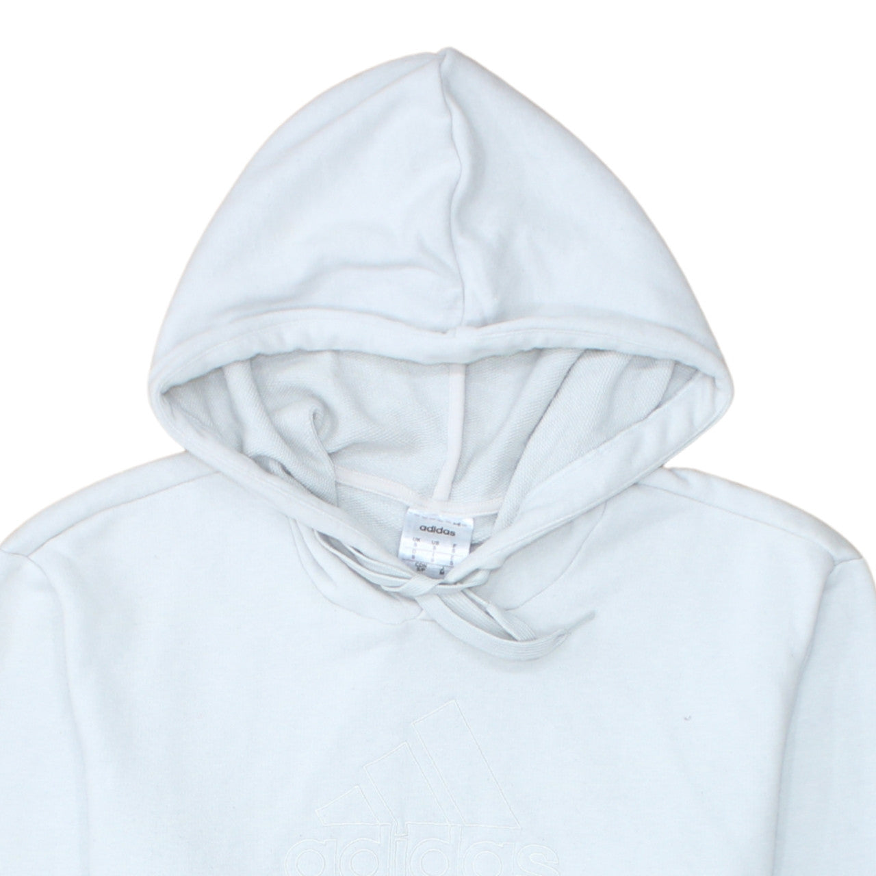 adidas Men's White Pullover Hoodie Small Sports Cotton Blend