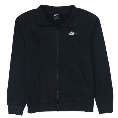 Nike Men's Black Small Track Jacket Full Zip Fleece Activewear