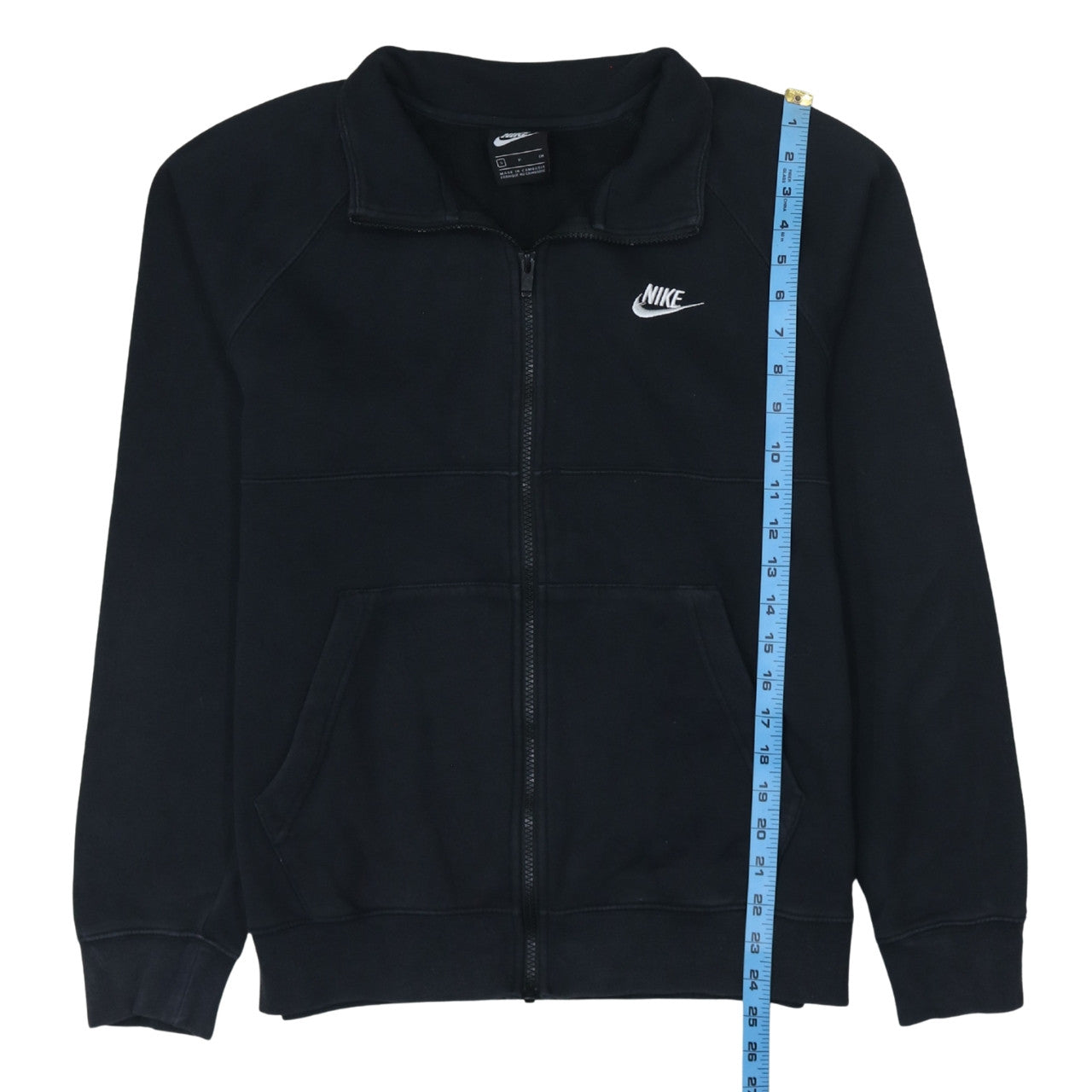 Nike Men's Black Small Track Jacket Full Zip Fleece Activewear