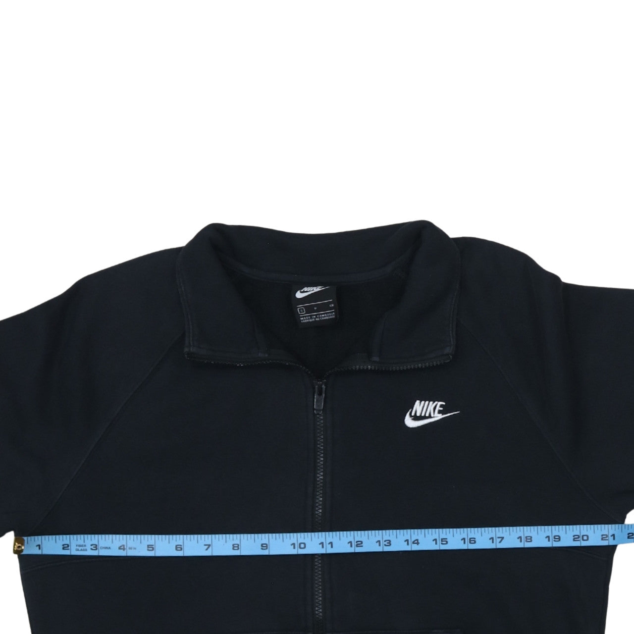 Nike Men's Black Small Track Jacket Full Zip Fleece Activewear