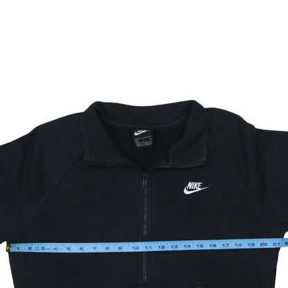 Nike Men's Black Small Track Jacket Full Zip Fleece Activewear