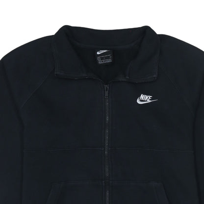 Nike Men's Black Small Track Jacket Full Zip Fleece Activewear
