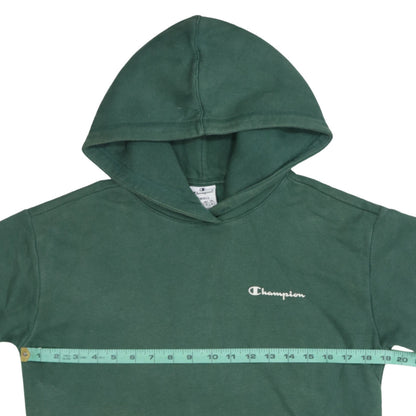 Champion Men's Green Pullover Hoodie Size S Logo Fleece Sweatshirt