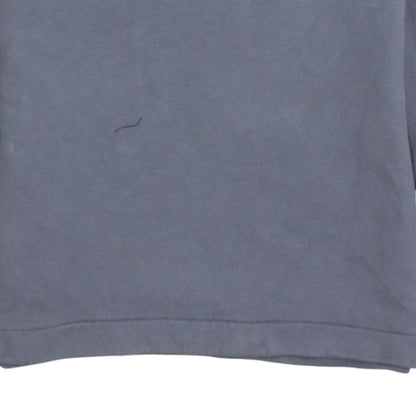 Nike Men's Grey Small Pullover Sweatshirt Crew Neck Fleece Zip Detail