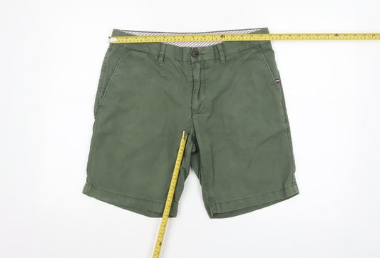 Tommy Hilfiger Men’s Green Chino Shorts Size 34 Regular Fit