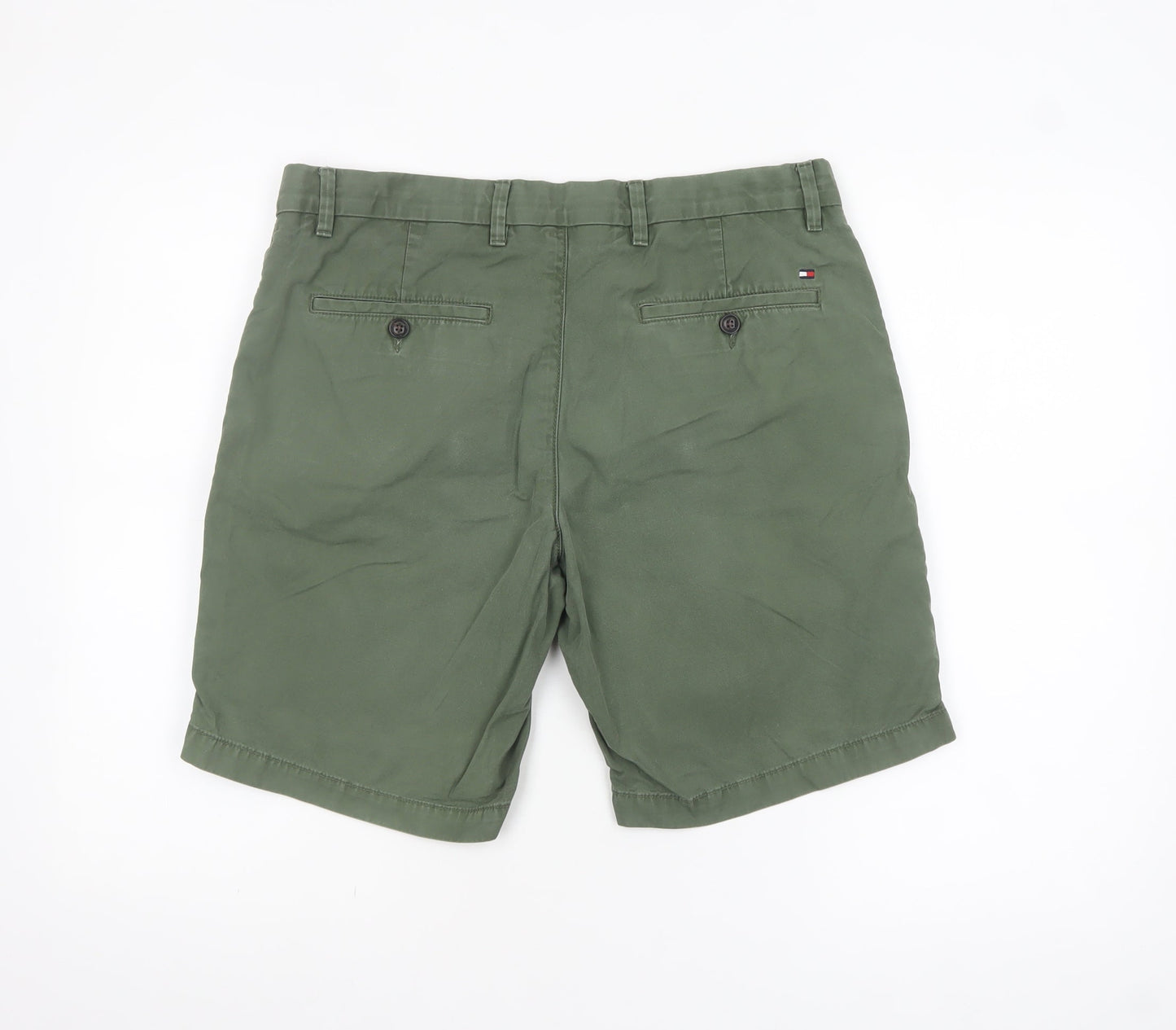 Tommy Hilfiger Men’s Green Chino Shorts Size 34 Regular Fit