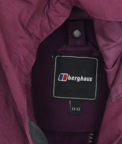 Berghaus Girls Purple Waterproof Hooded Rain Jacket 11-12 Years