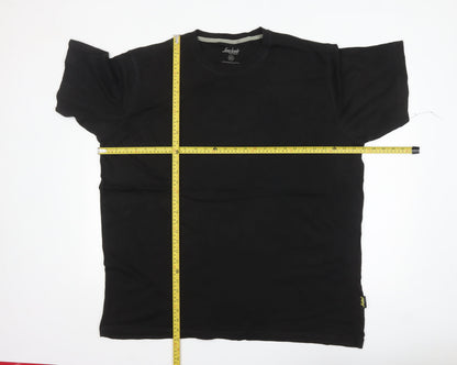 Snickers Workwear Men's Black 3XL Cotton Crew Neck T-Shirt