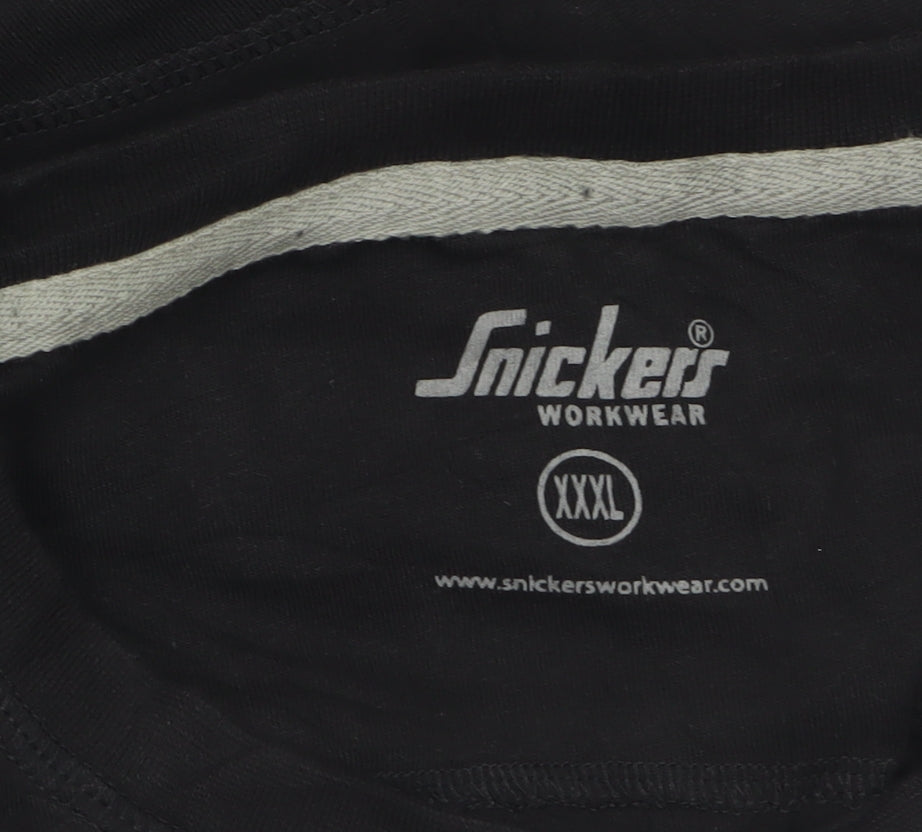 Snickers Workwear Men's Black 3XL Cotton Crew Neck T-Shirt