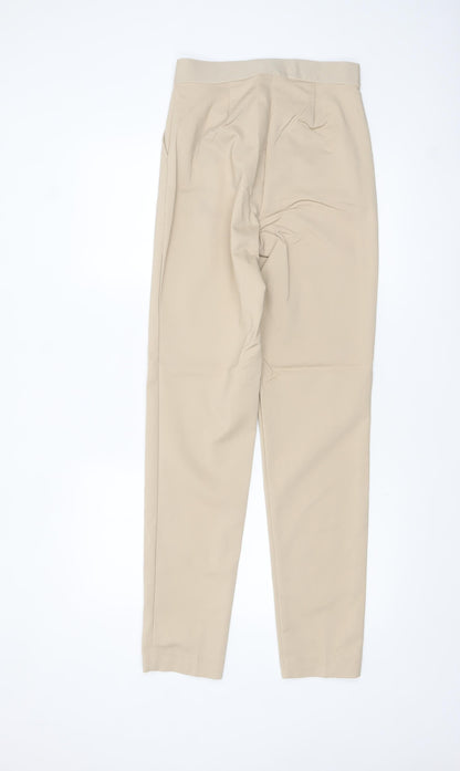 Marks and Spencer Women’s Beige Chino Trousers Size 8 Regular Fit