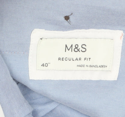 Marks and Spencer Men’s Pink Chino Trousers Regular Fit Size 40