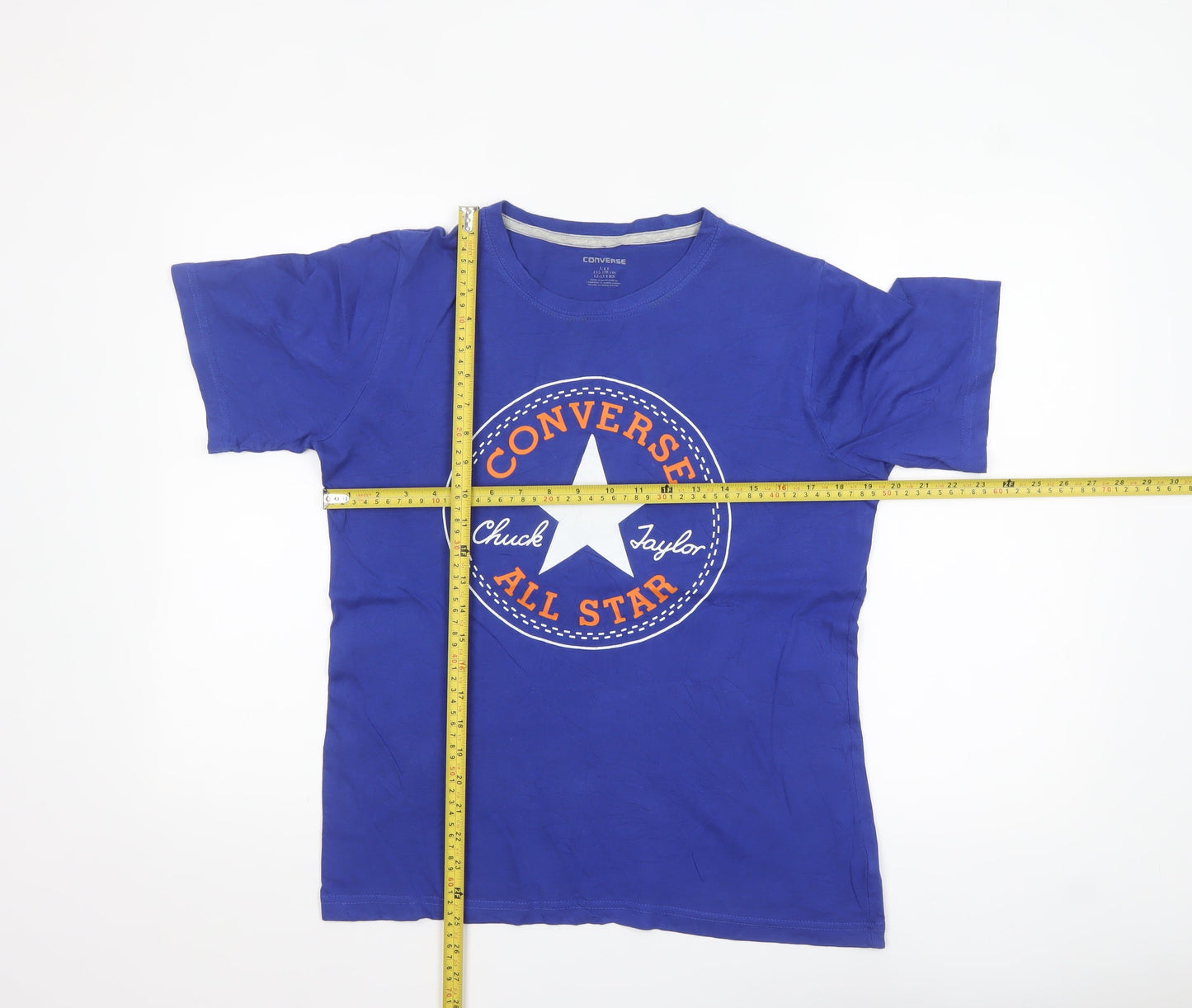 Converse Boys Blue Logo T-Shirt 12-13 Years Cotton Casual Top