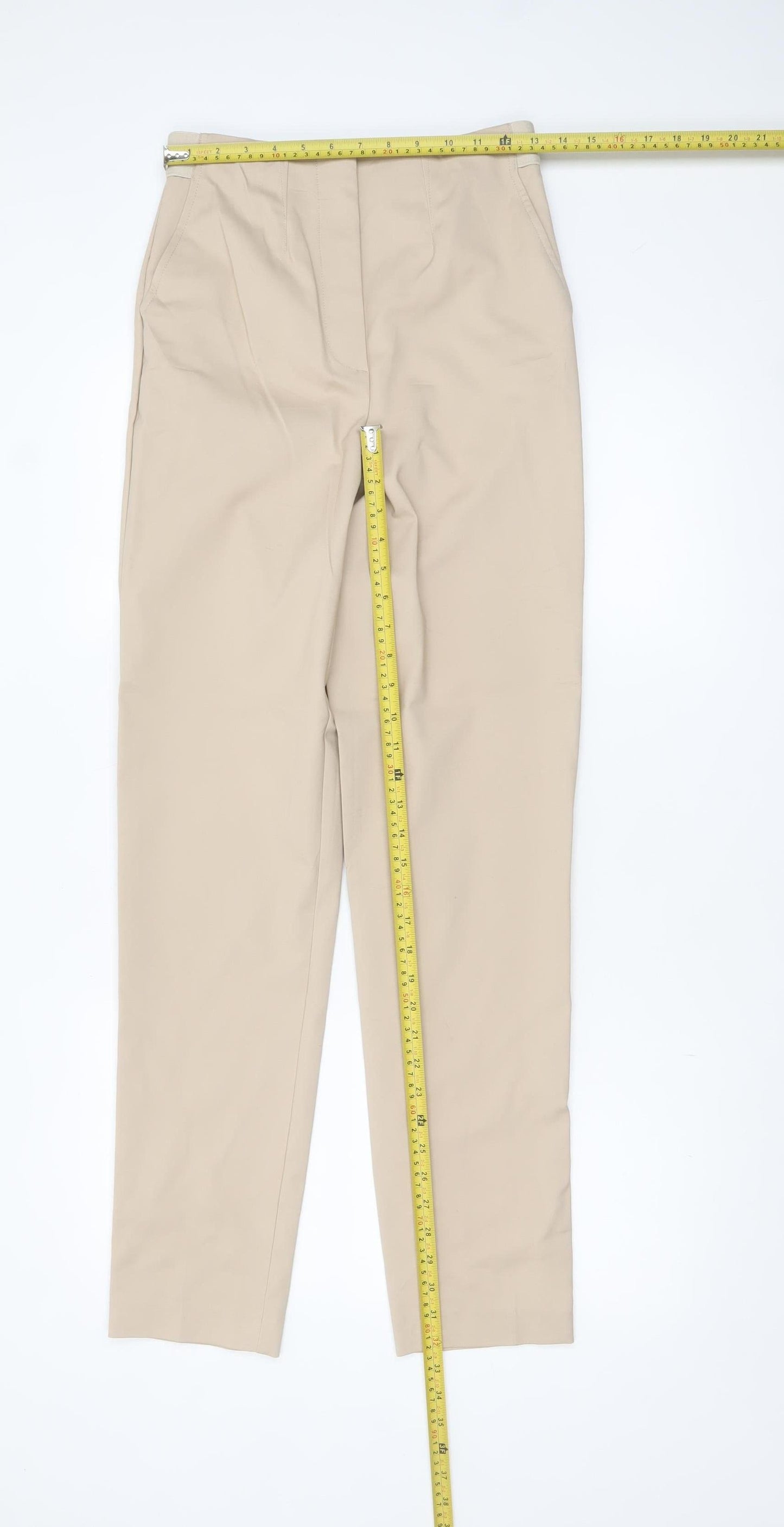 Marks and Spencer Women’s Beige Chino Trousers Size 8 Regular