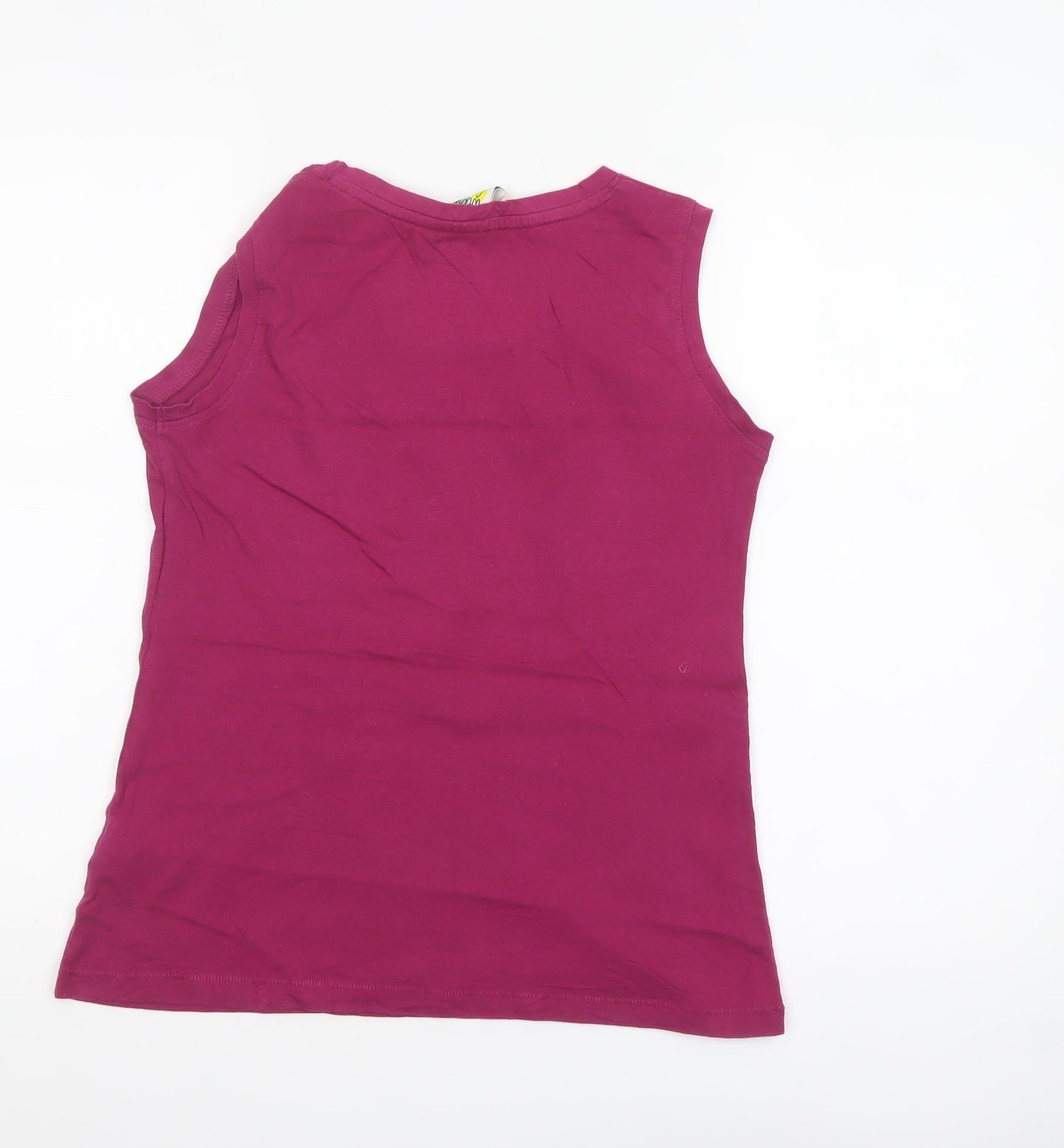 Weird Fish Women's Purple Size 8 Sleeveless Cotton Tank Top
