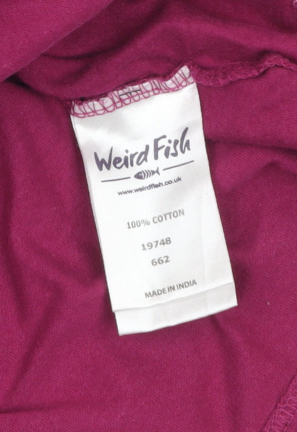 Weird Fish Women's Purple Size 8 Sleeveless Cotton Tank Top