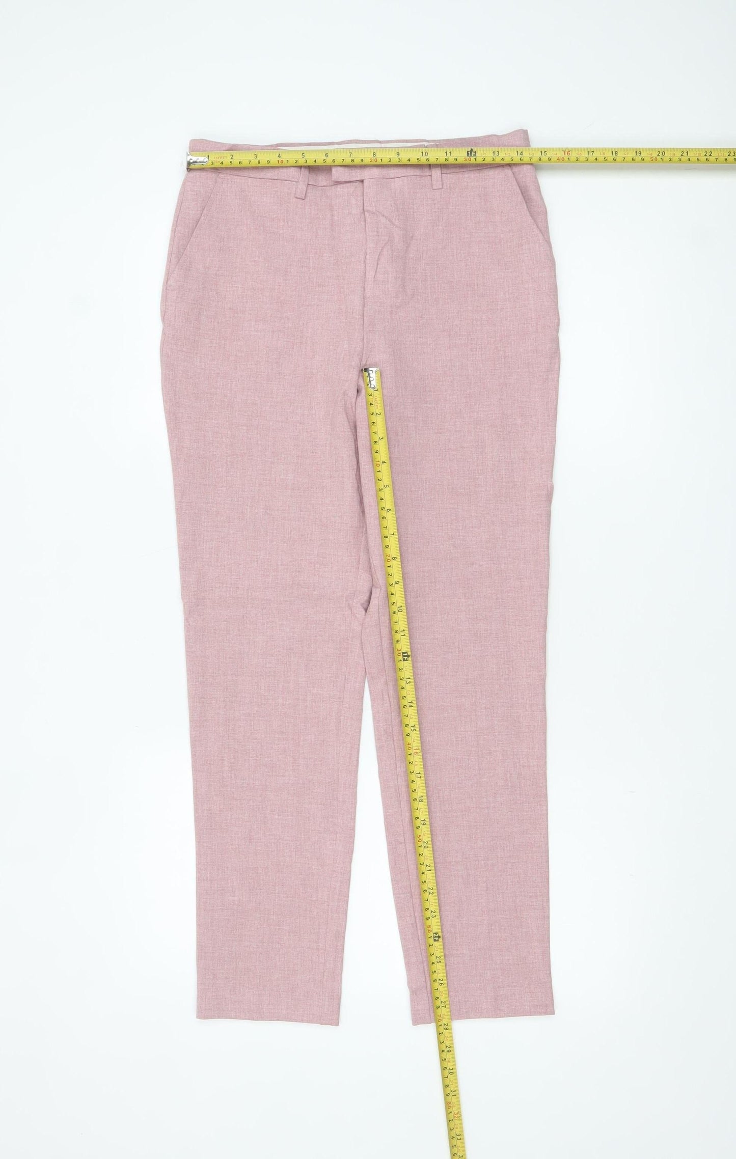 Marks and Spencer Boys Pink Chino Trousers 12-13 Years Regular Fit