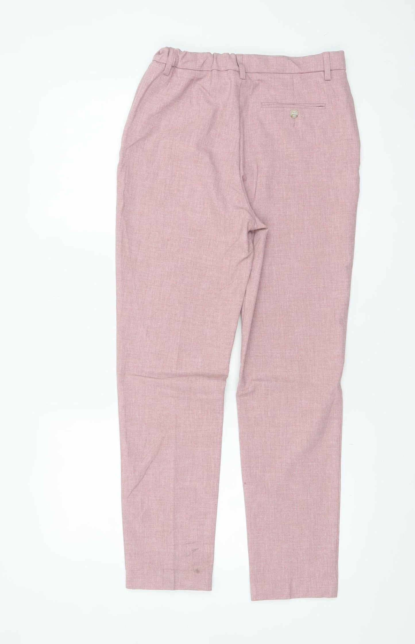 Marks and Spencer Boys Pink Chino Trousers 12-13 Years Stretch Waist