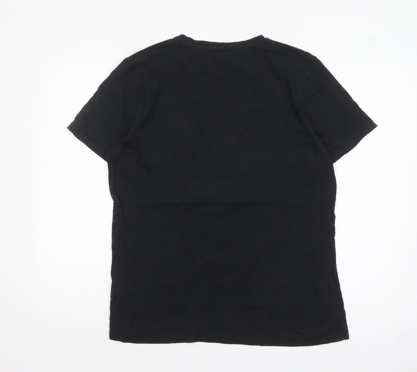 New Look Men Black New York Graphic Print Cotton T-Shirt Size L