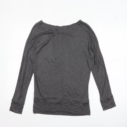 Mint Velvet Women’s Grey Sequin Animal Print Long Sleeve Top XS