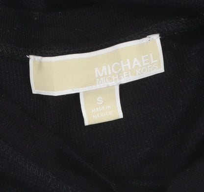 Michael Kors Women's Black Long Sleeve Basic Jersey Top Size S