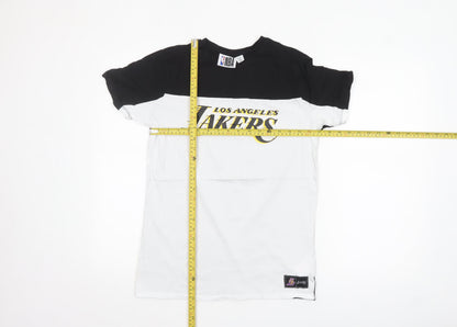 NBA Boys Black & White Los Angeles Lakers Graphic Cotton T-Shirt 12-13 Years