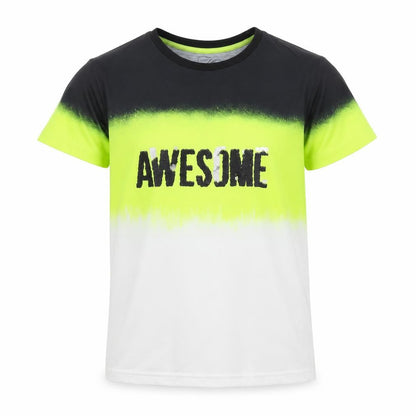URBN-DEPT Boys Multicoloured Awesome Graphic T-Shirt 13 Years