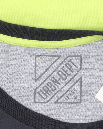 URBN-DEPT Boys Multicoloured Awesome Graphic T-Shirt 13 Years