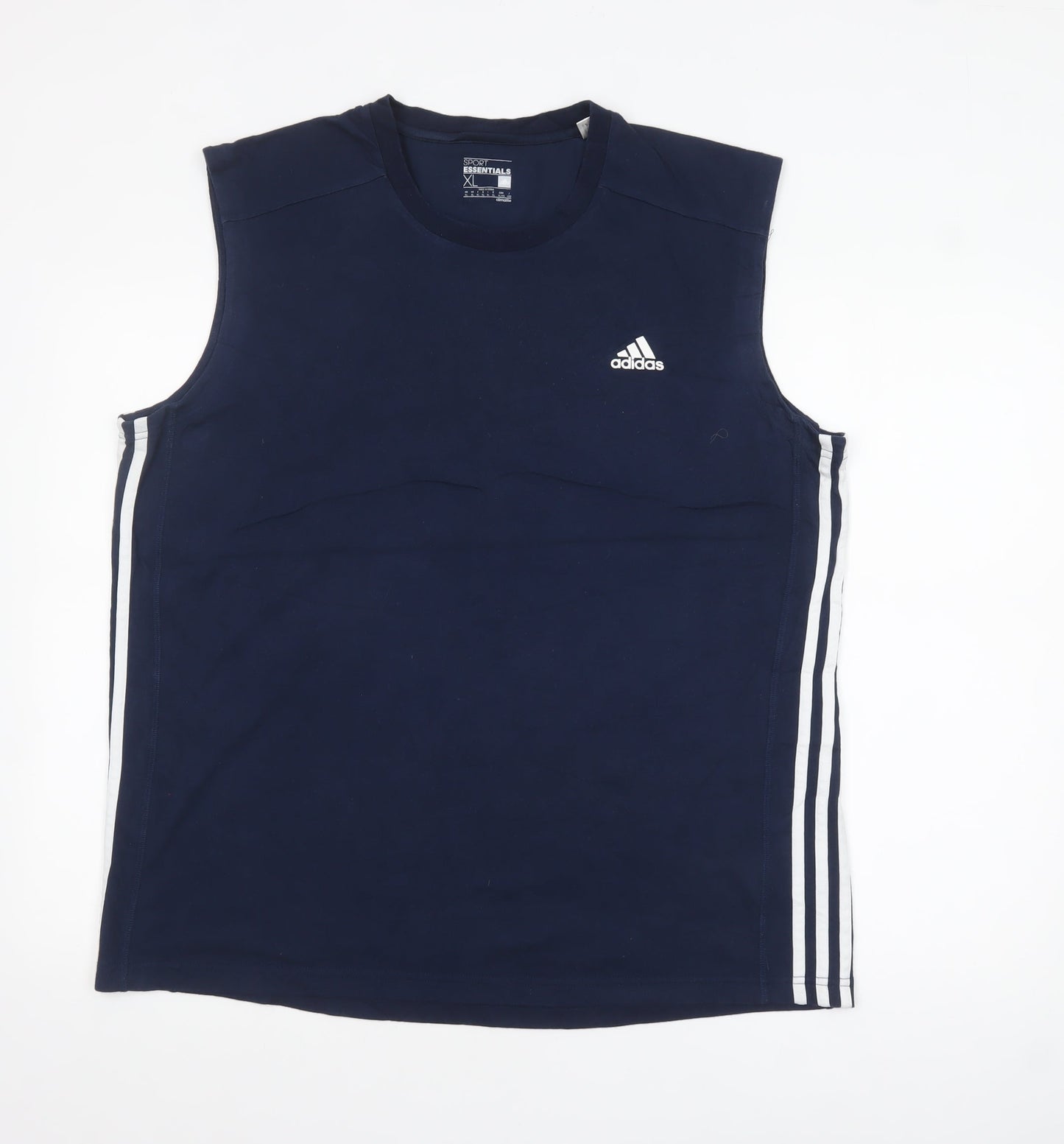 Adidas Men's Blue XL Sleeveless Sport Essentials Climalite Top