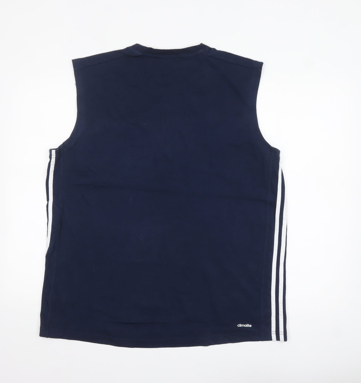 Adidas Men's Blue XL Sleeveless Sport Essentials Climalite Top