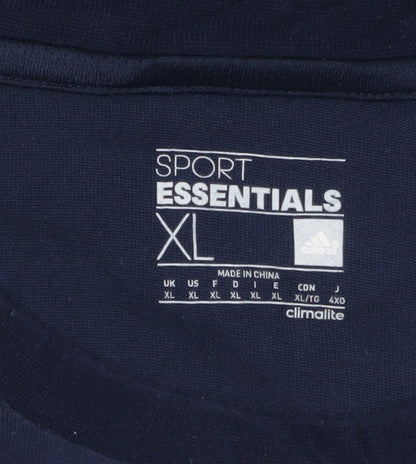 Adidas Men's Blue XL Sleeveless Sport Essentials Climalite Top