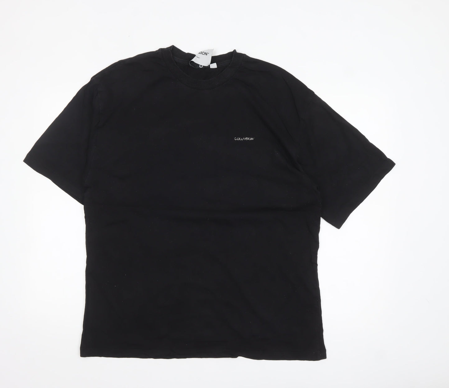 Collusion Men’s Black Palm Springs Graphic T-Shirt Medium