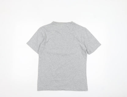New Balance Men's Grey Short Sleeve Crew Neck Graphic T-Shirt Small