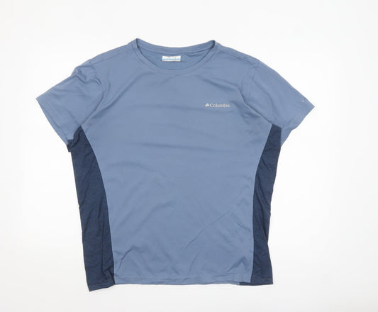 Columbia Men's Blue Short Sleeve Activewear T-Shirt Size L