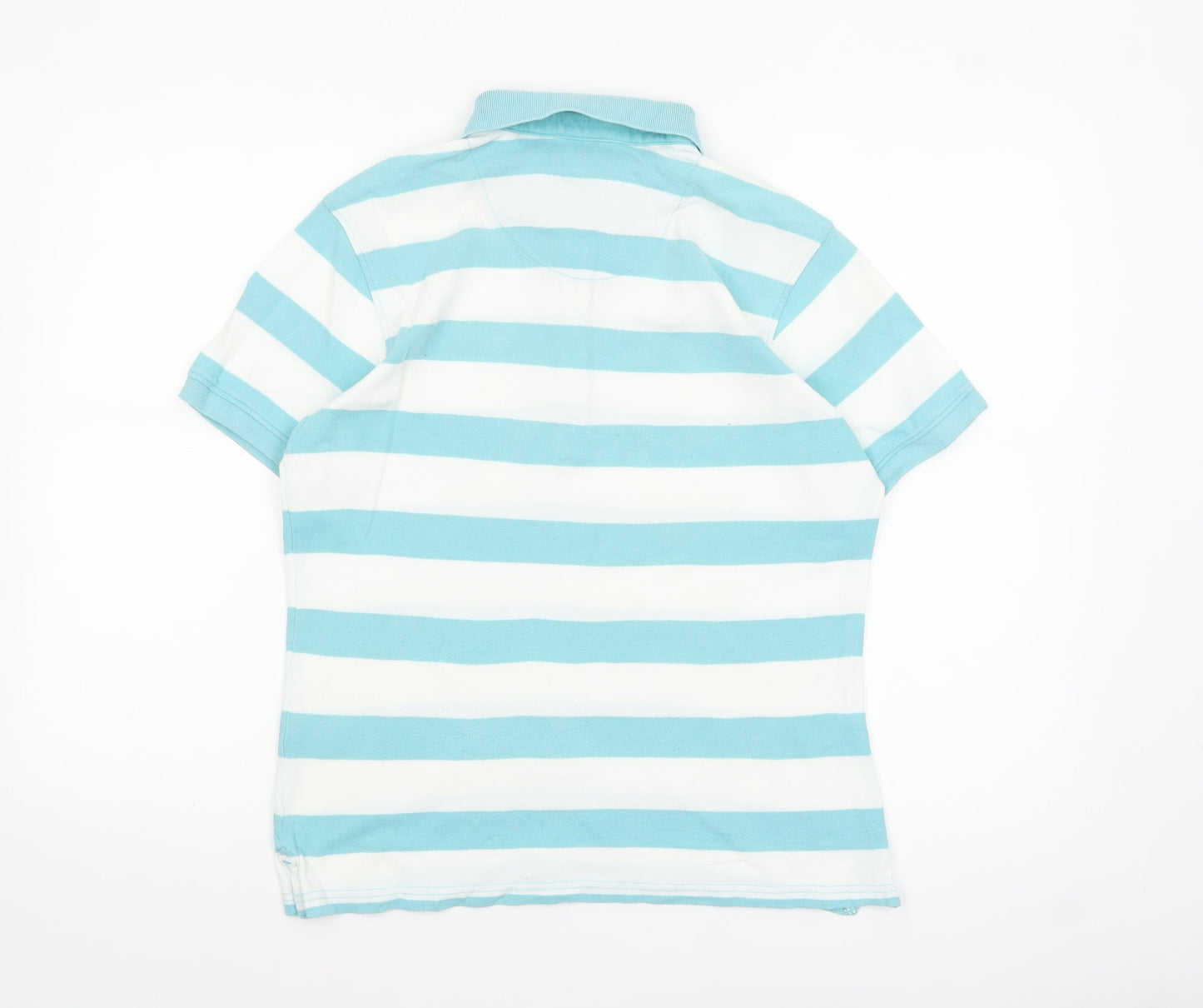Crew Clothing Co. Women’s Blue White Striped Polo Shirt Size 14