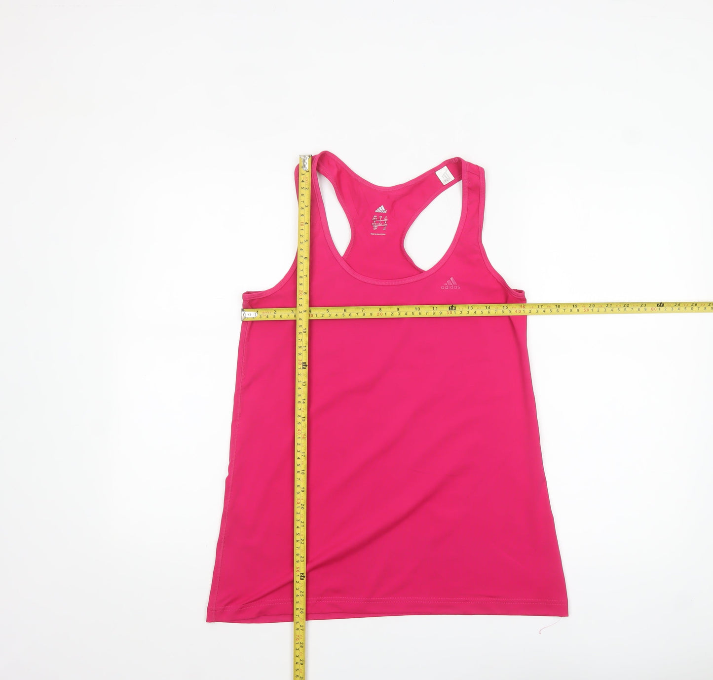 Adidas Women's Pink Racerback Climalite Athletic Tank Top Size S