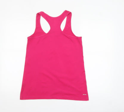 Adidas Women's Pink Racerback Climalite Athletic Tank Top Size S